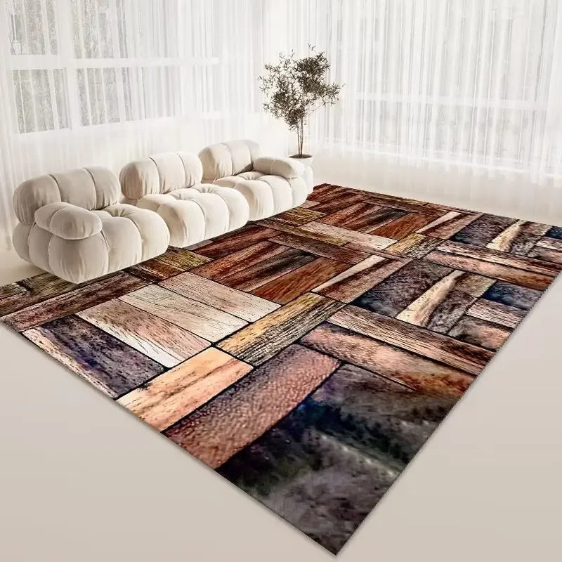 Modern Area Rug Non-Slip Carpet for Living Room and Bedroom