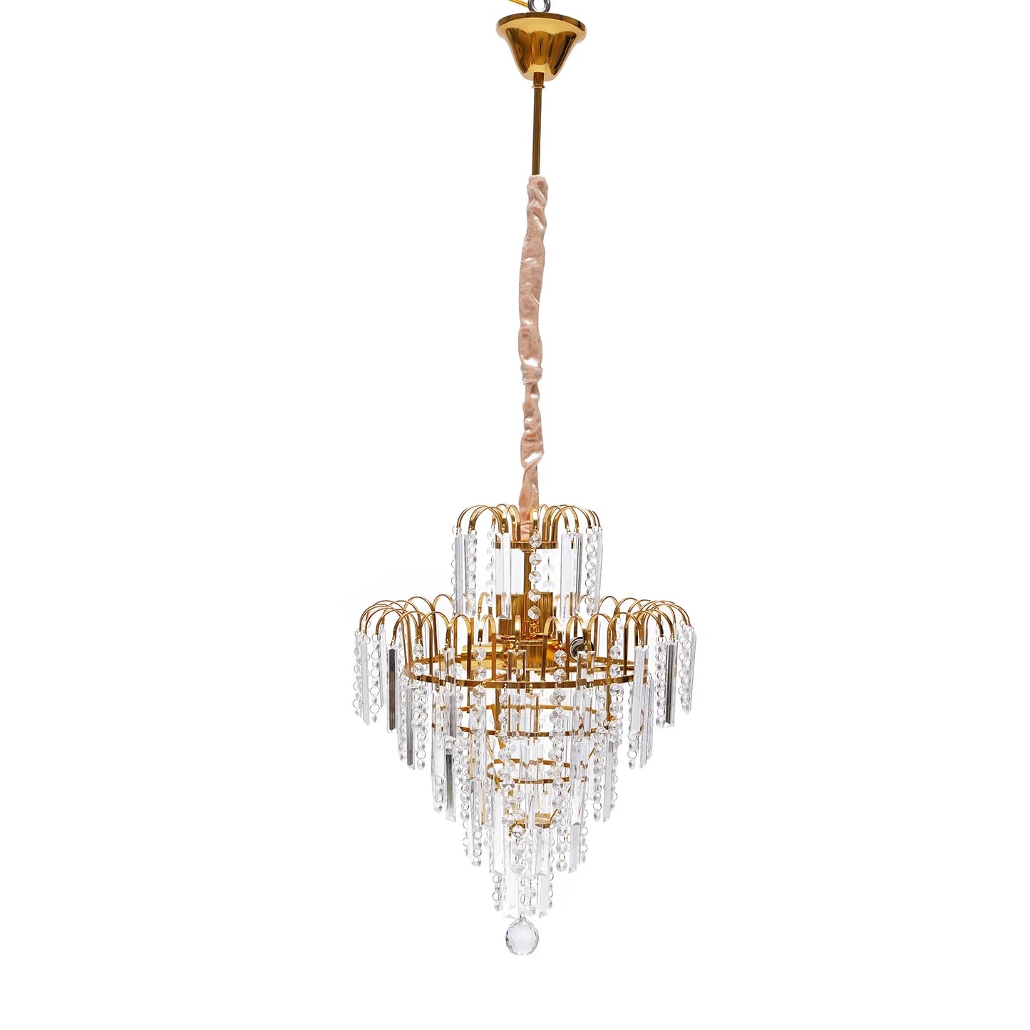 LED Crystal Chandelier Modern Ceiling Light Fixture E14 Pendant