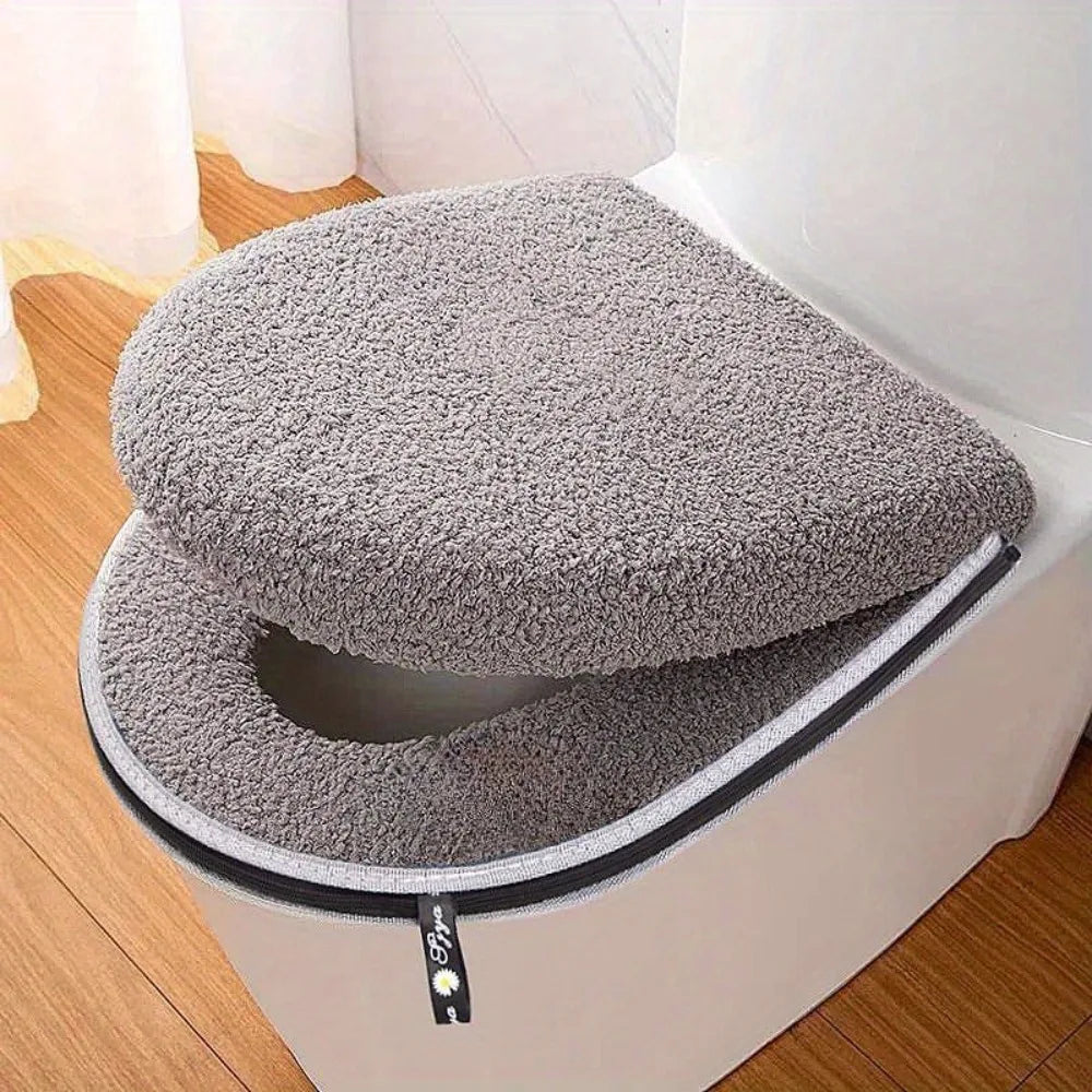 Zhejiang Toilet Seat Cushion Set Winter Thickened With Zipper Handle