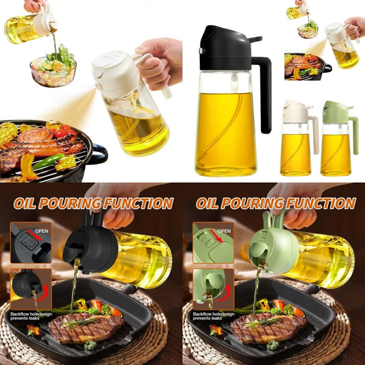 Olive Oil Sprayer Dispenser 2 In 1 Fine Mist For Cooking And Grilling