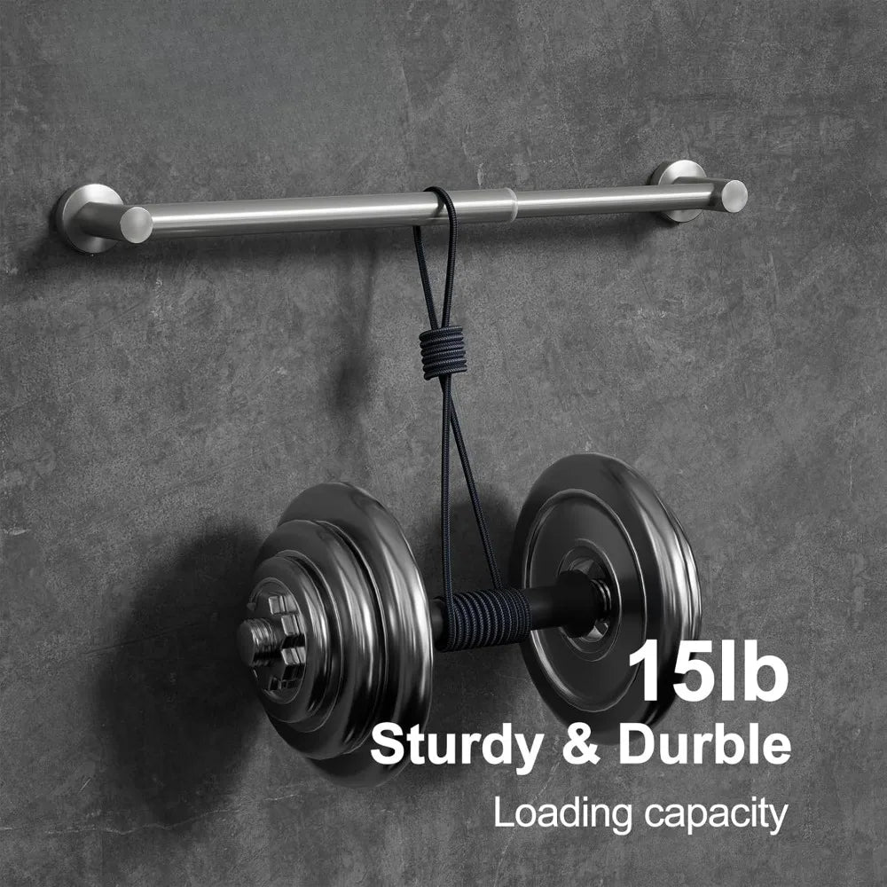 Adjustable Bathroom Towel Bar Wall Mounted Stainless Steel