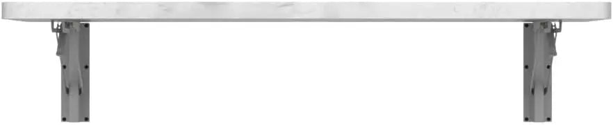 31'' Wall Mounted Folding Table, Drop Leaf Desk for Laundry Room, Home Office, Small Space (White)