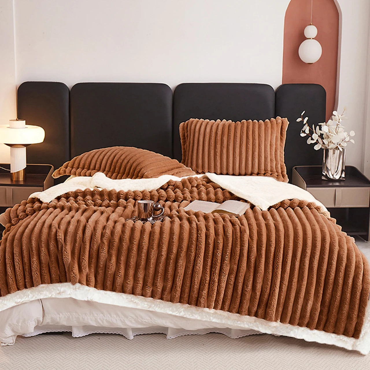 Craft of Weaving Weighted Sherpa Fleece Blanket