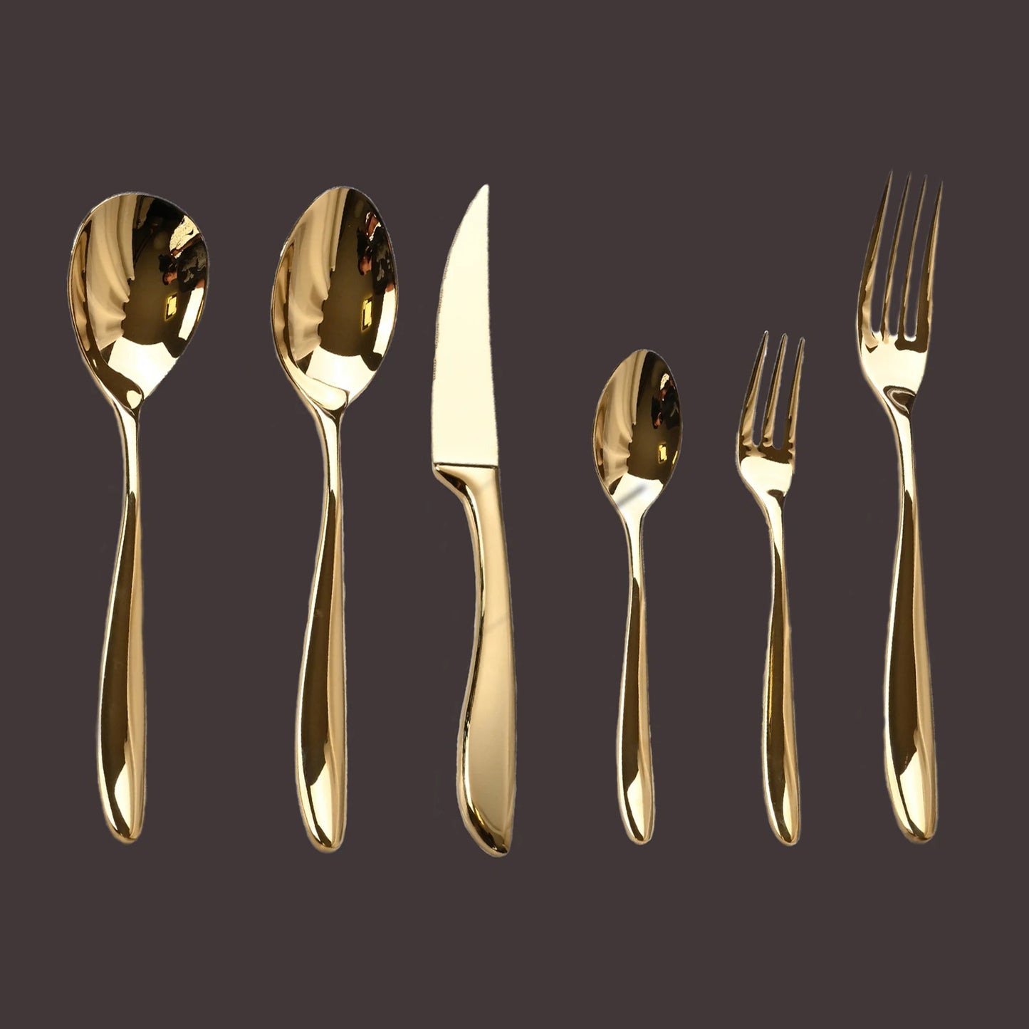 6pcs 304 Stainless Steel Flatware Set, Premium Heavy Duty Food Grade Cutlery Tableware for Home (6-Piece Dinnerware Silverware)