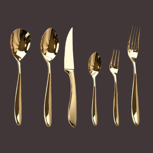 6pcs 304 Stainless Steel Flatware Set, Premium Heavy Duty Food Grade Cutlery Tableware for Home (6-Piece Dinnerware Silverware)