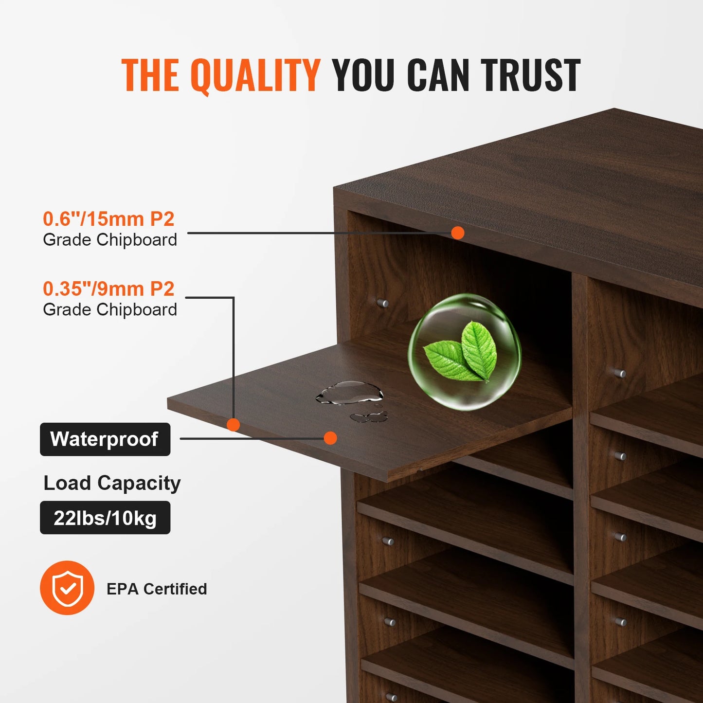VEVOR Literature Organizers With Adjustable Shelves For Office