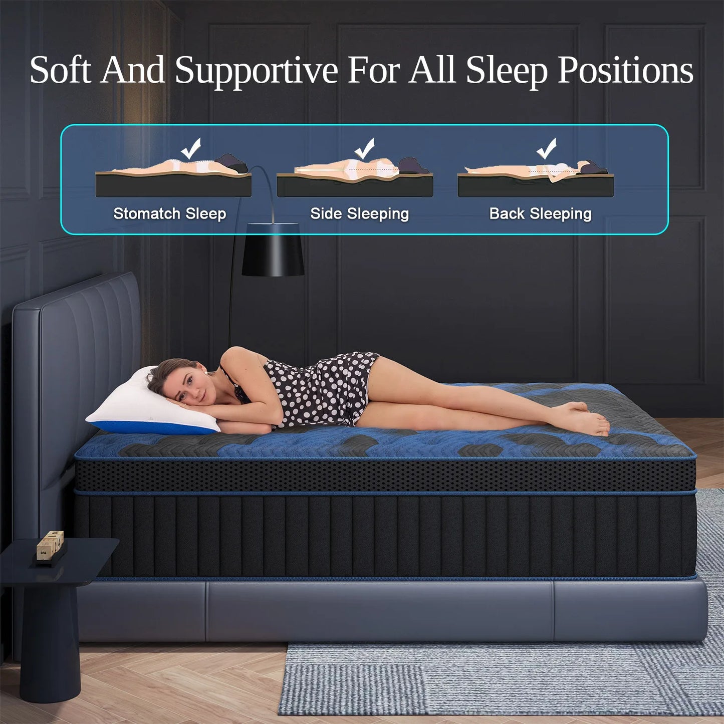 Sweetlove Gel Memory Foam Hybrid Mattress With Pocket Springs