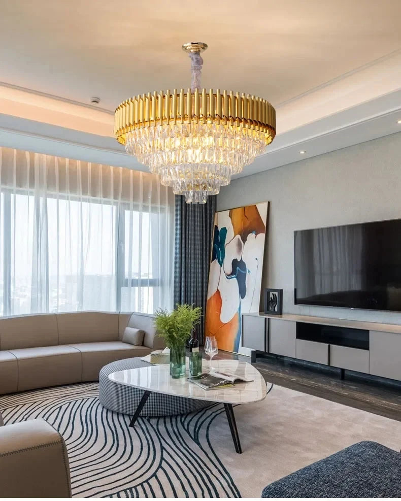 CHYMUIO LIGHT Creative Luxury Crystal Chandelier Pendant LED Light