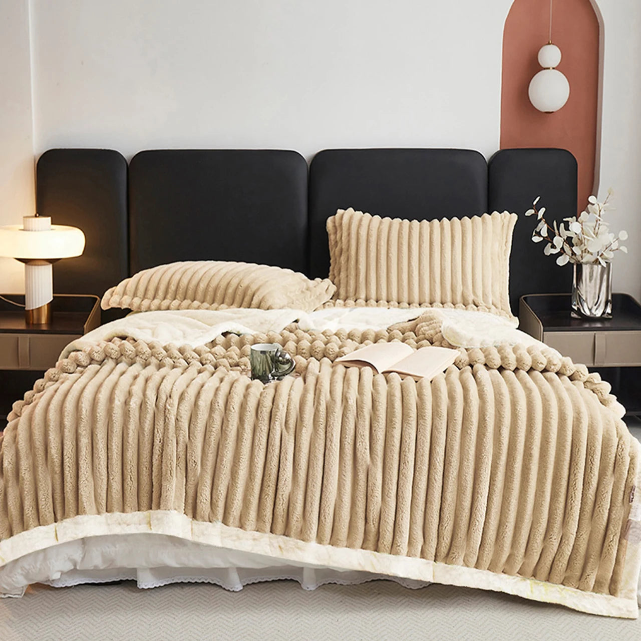 Craft of Weaving Weighted Sherpa Fleece Blanket