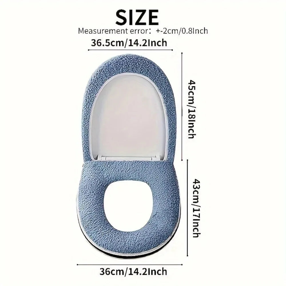 Zhejiang Toilet Seat Cushion Set Winter Thickened With Zipper Handle