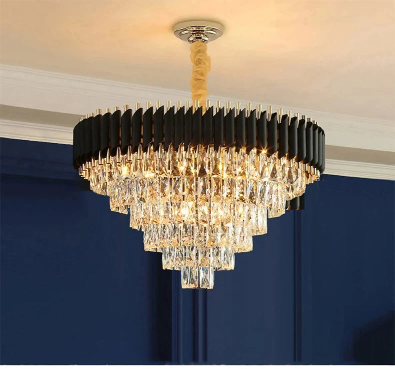 CHYMUIO LIGHT Creative Luxury Crystal Chandelier Pendant LED Light