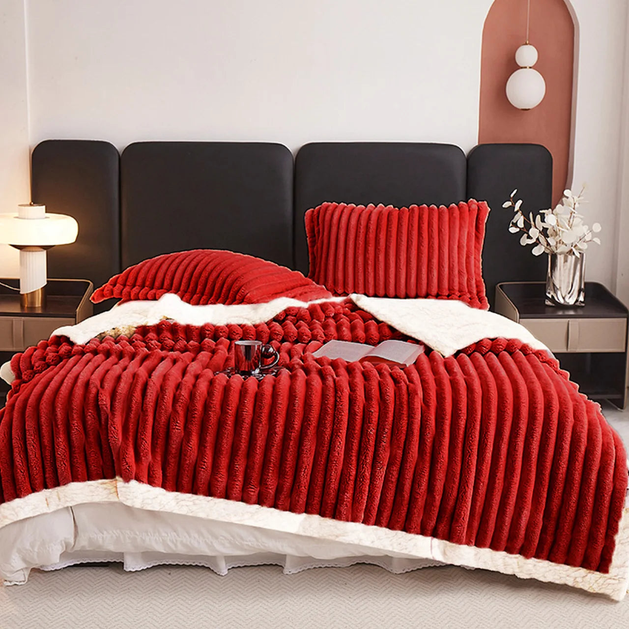 Craft of Weaving Weighted Sherpa Fleece Blanket