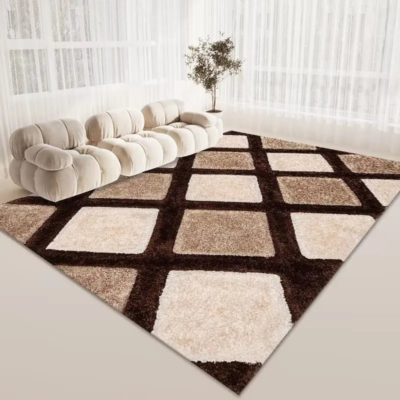 Light Luxury Area Rug Non Slip Large Carpet Living Room