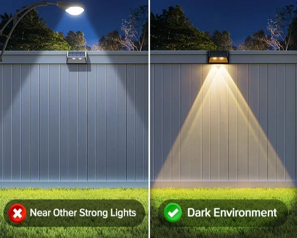 4/8/12-Pack Solar Fence/Step Lights, Cool/Warm White LED,  for Walls/Stairs/Yards/Pools