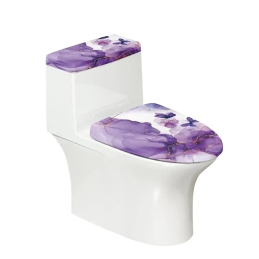High Concerned Toilet Seat And Tank Lid Cover Set Butterfly