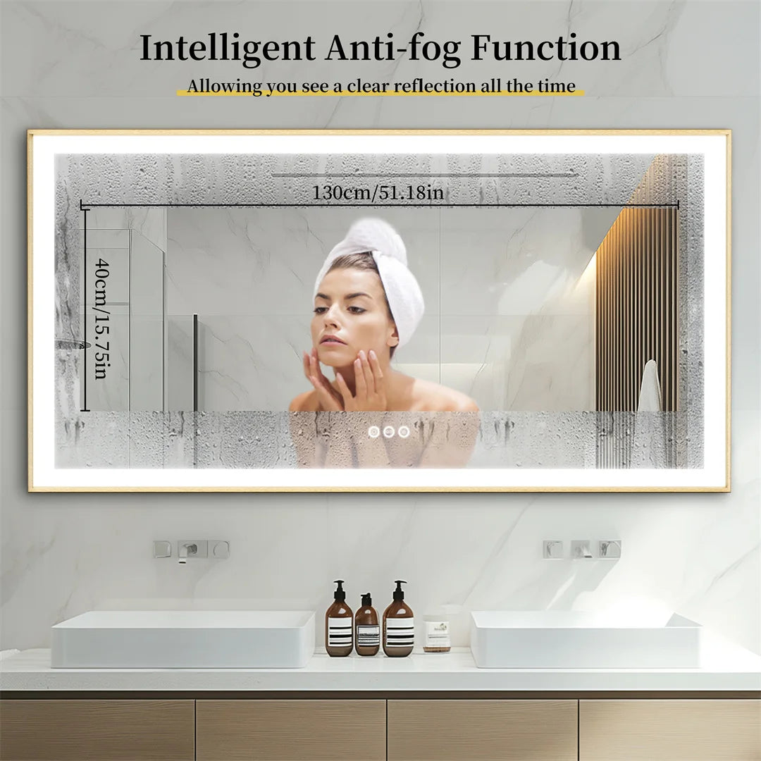 LUVODI Fogless Smart Touch Illuminated Full Body Dressing Mirror