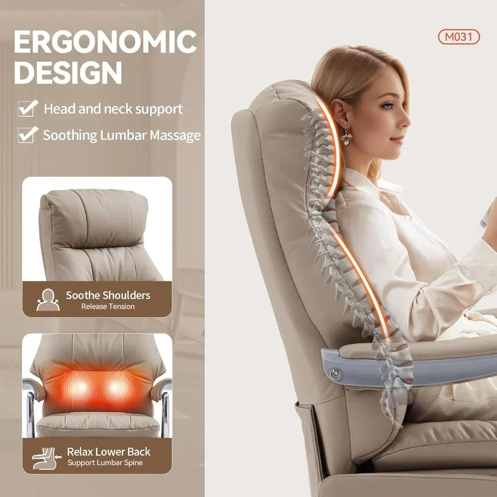 General Use Ergonomic Executive Office Chair With Footrest Massage