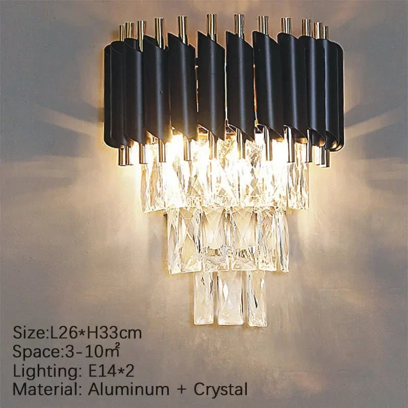 CHYMUIO LIGHT Creative Luxury Crystal Chandelier Pendant LED Light