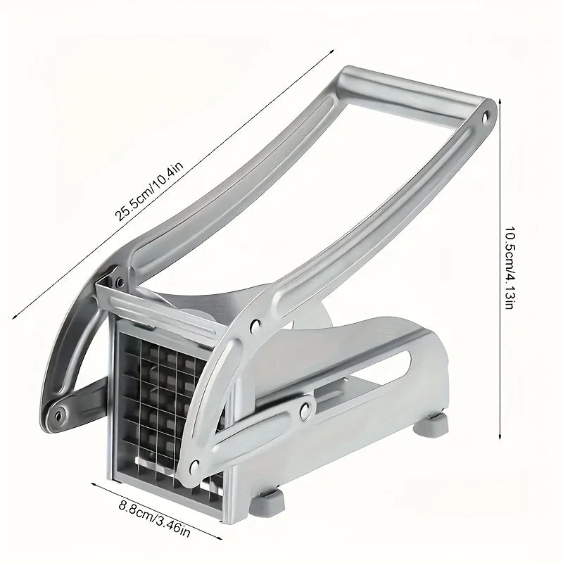 Manual Stainless Steel Vegetable Slicer With Square Blade For Potatoes