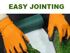 Artificial Grass Synthetic Lawn Outdoor Faux Grass Rug for Patio 0.4 Inch Pile Height 5FTx43FT Astro Turf Grass Roll Carpet Rug