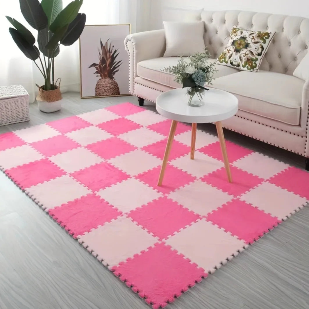 Plush Puzzle Foam Mat Rug 24 48 Living Room Decorative
