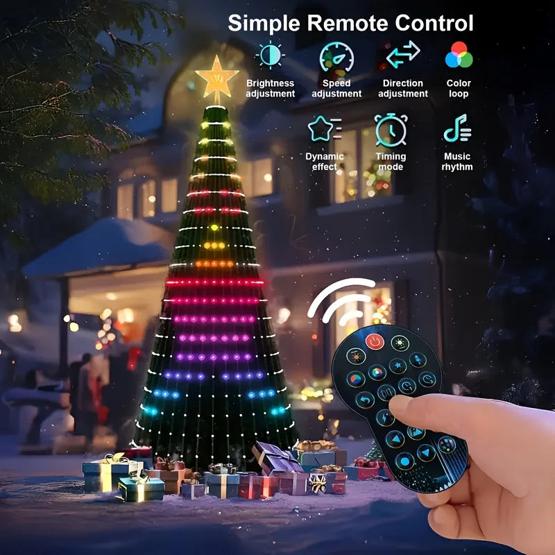 MIMIRGB Smart Christmas Tree Lights With App Control MusicSync IP67