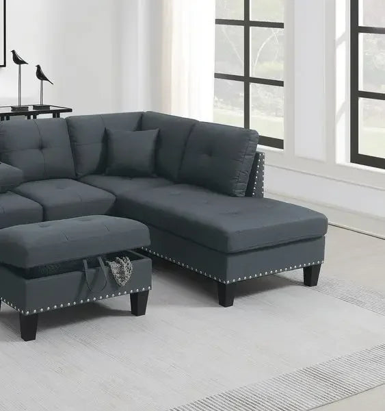 Oein Convertible Corner Sofa Modern L-Shaped Living Room Sectional