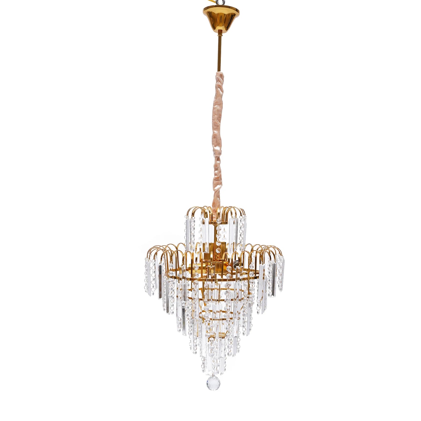 LED Crystal Chandelier Modern Ceiling Light Fixture E14 Pendant