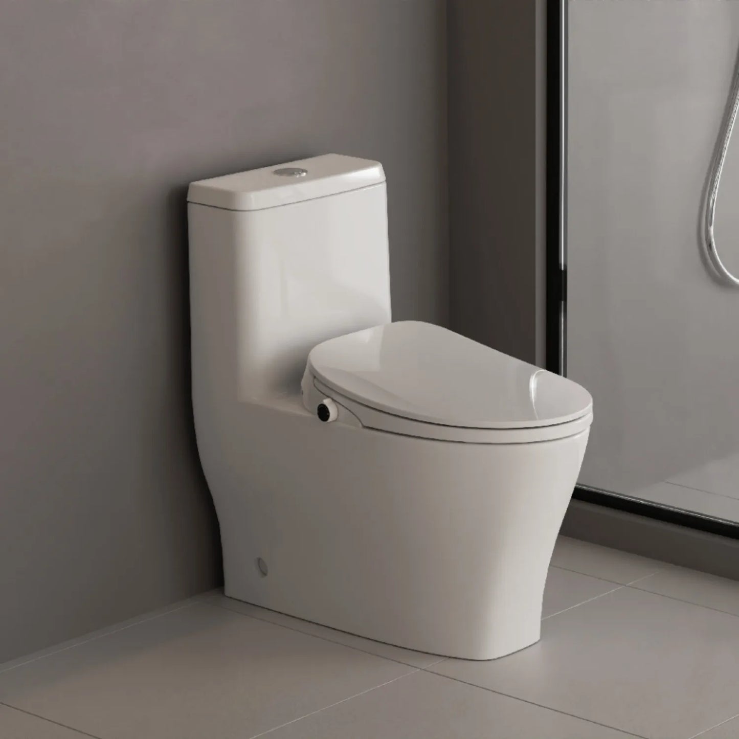 BAIHUAN Smart Bidet Toilet Seat With Remote And Light