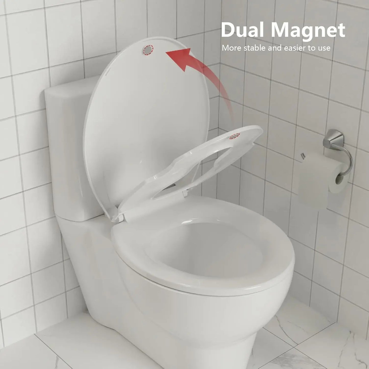 HobbyLane Elongated Toilet Seat With Soft Close And Quick Release
