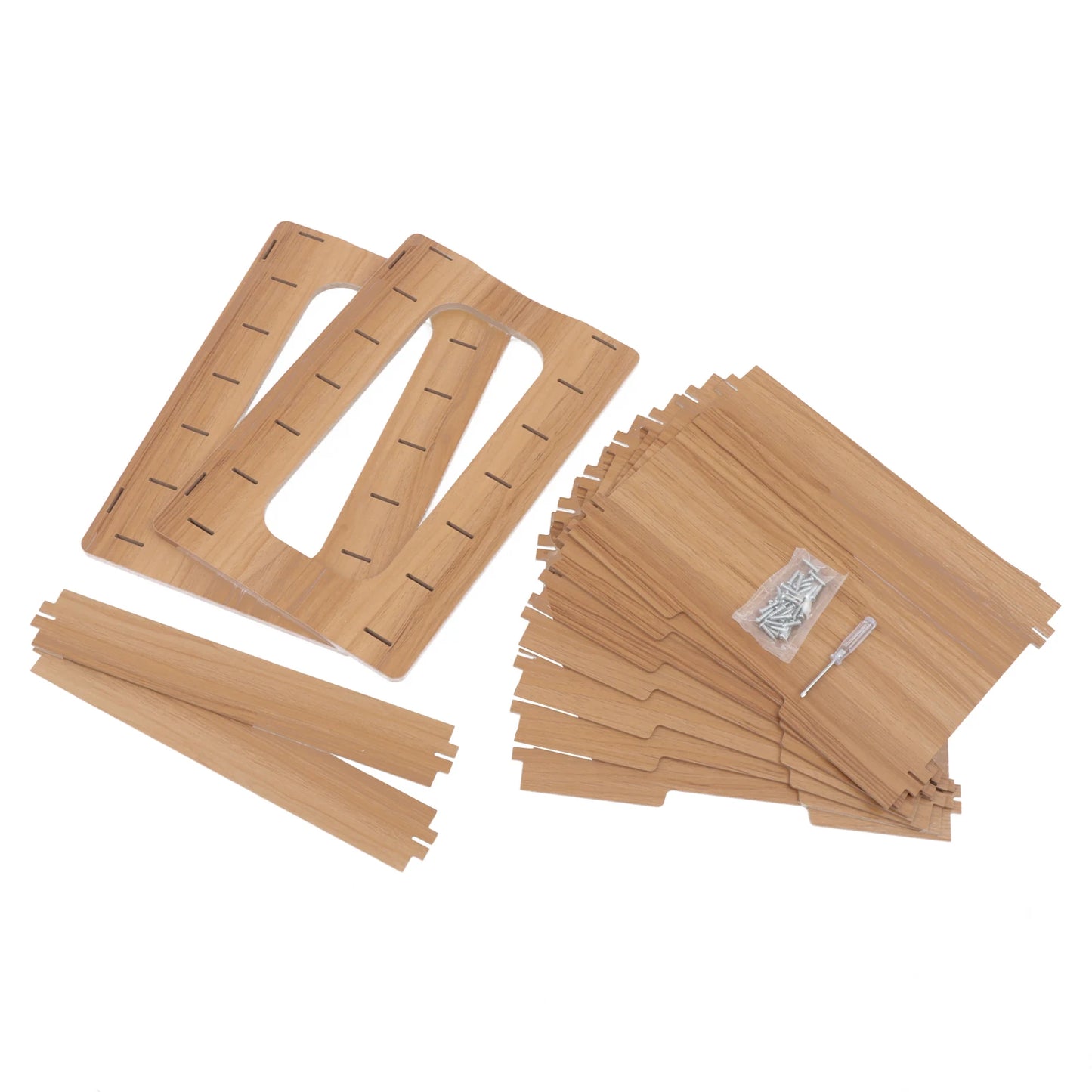 7-Tier Wooden Desk Organizer for Office Papers and Files