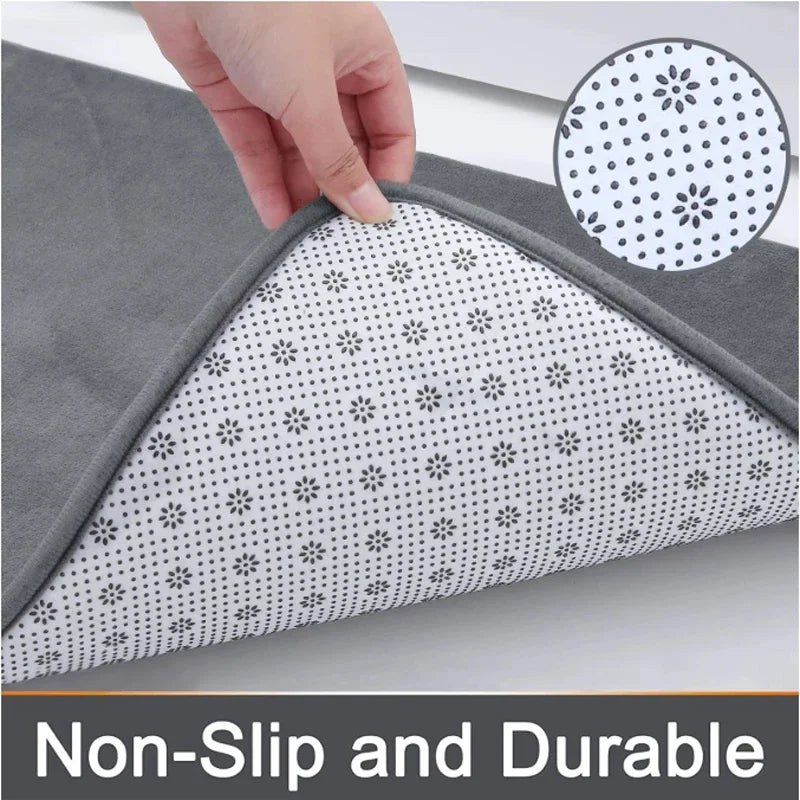 Non Slip Memory Foam Bath Mat Super Absorbent Washable Rug