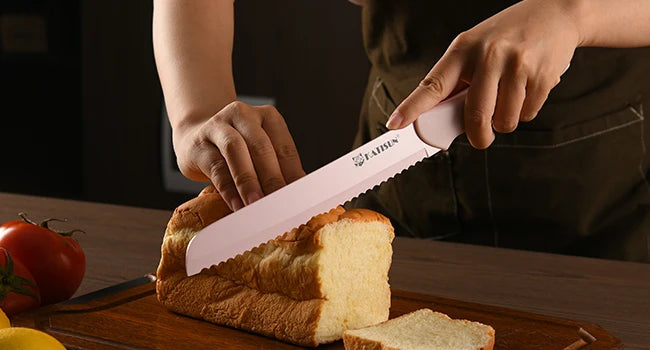 Katisun Knife Set With Blade Covers Carbon Steel Kitchen Tools
