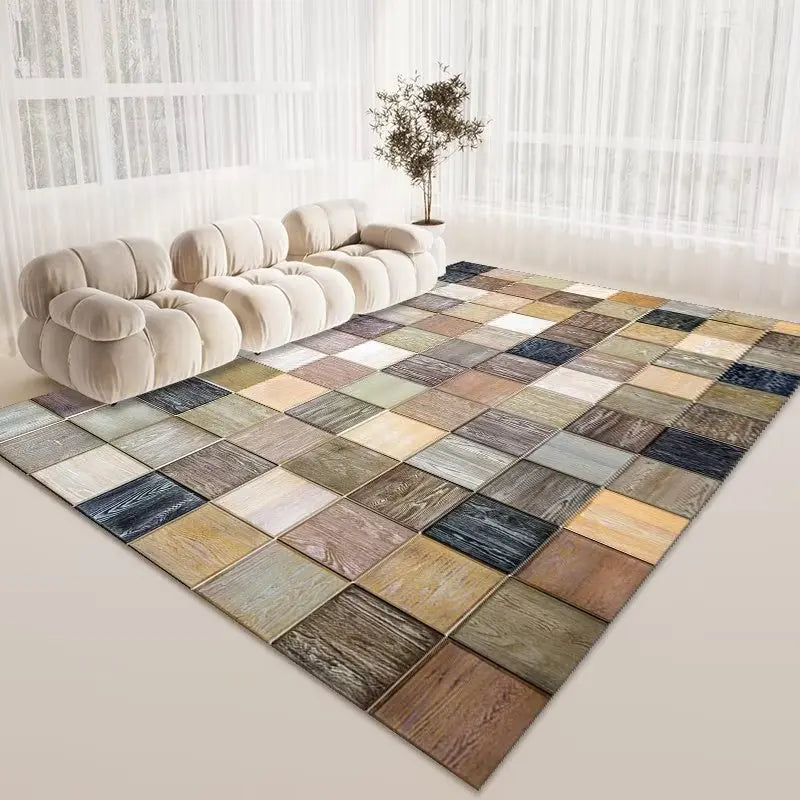 Modern Area Rug Non-Slip Carpet for Living Room and Bedroom