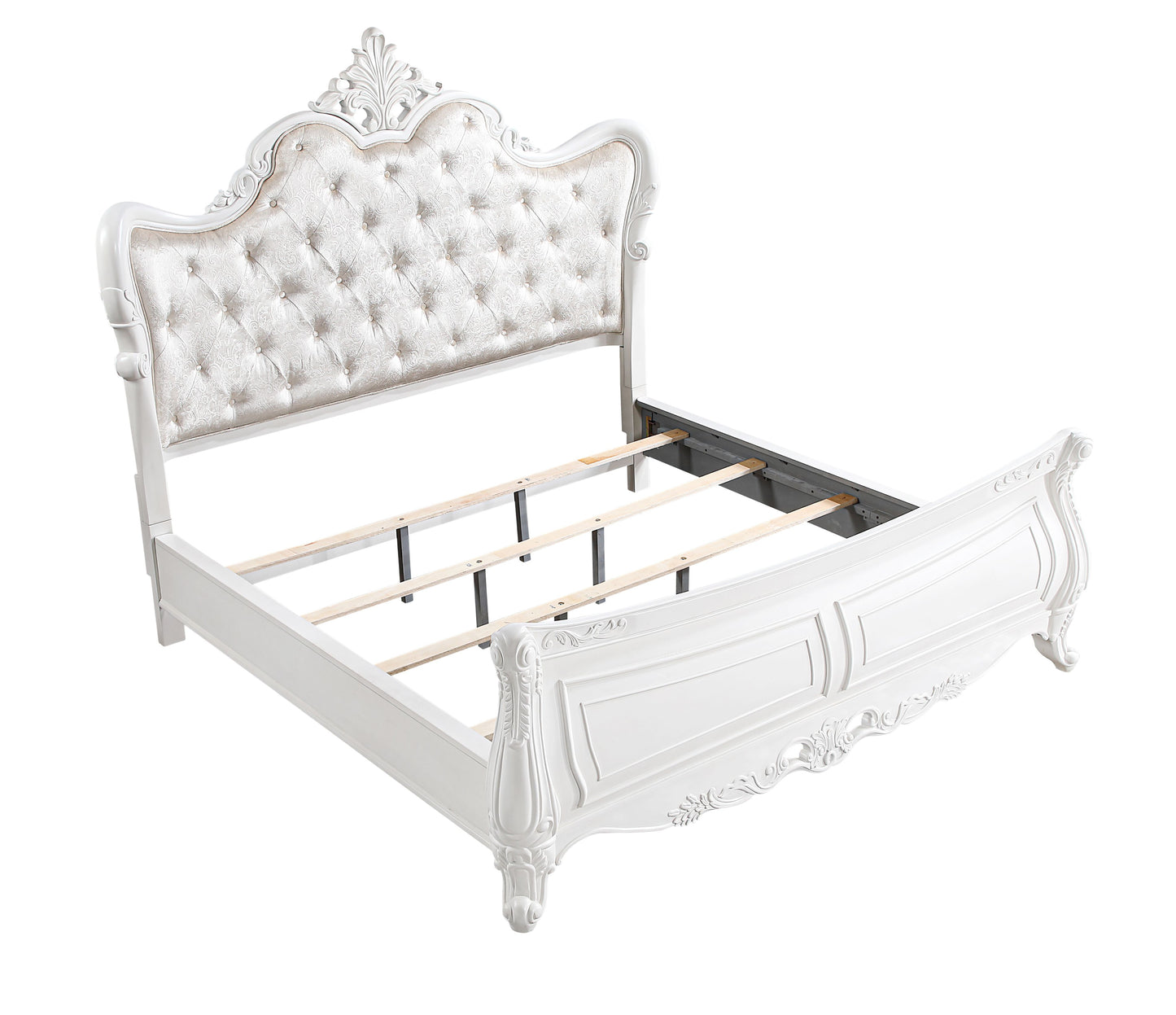 Modern Bedroom Set In Wood Finish With Coordinating Nightstands