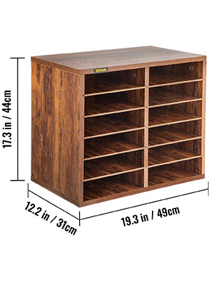 VEVOR Literature Organizers With Adjustable Shelves For Office