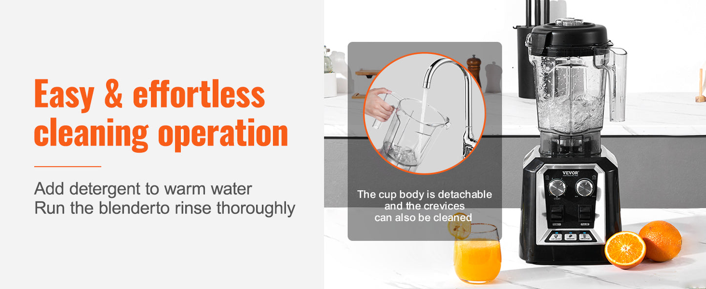 SucceBuy Stainless Steel Countertop Blender Professional For Home Kitchen
