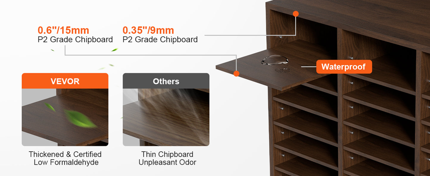 VEVOR Literature Organizers With Adjustable Shelves For Office