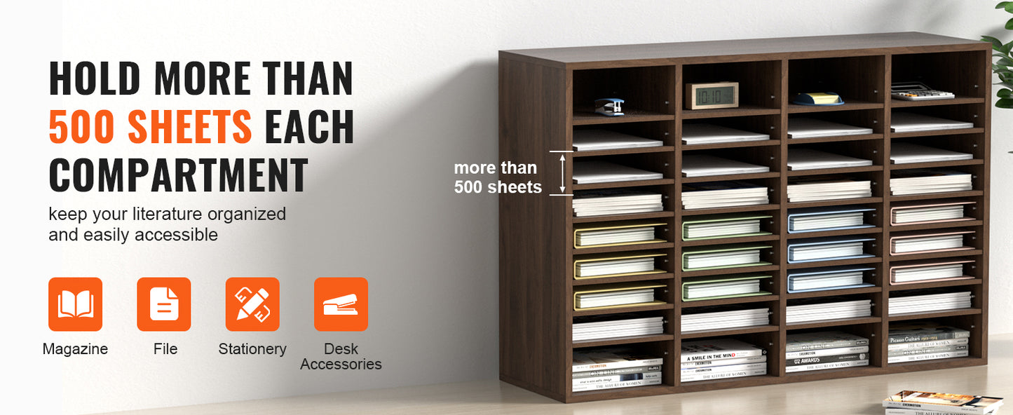 VEVOR Literature Organizers With Adjustable Shelves For Office