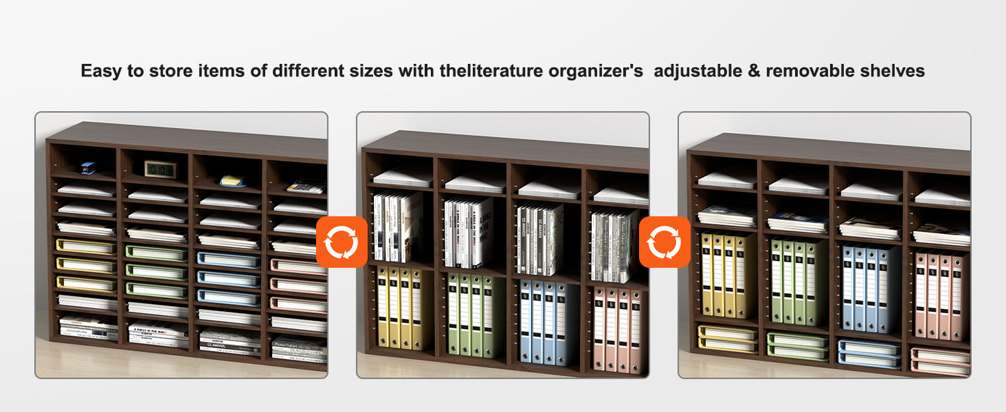 VEVOR Literature Organizers With Adjustable Shelves For Office