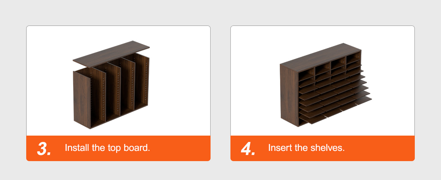 VEVOR Literature Organizers With Adjustable Shelves For Office