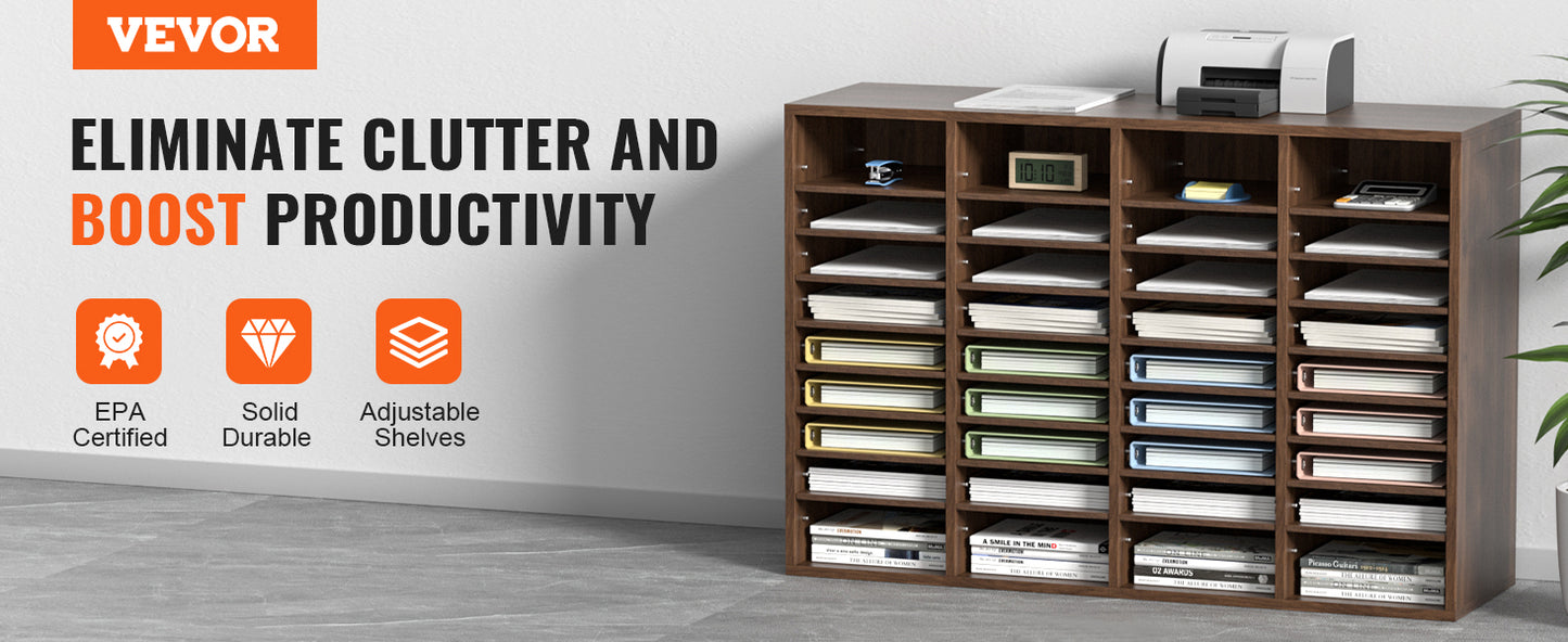 VEVOR Literature Organizers With Adjustable Shelves For Office